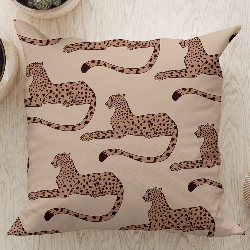 
                  
                    Cheetah Print Square Cushion (Beige) | Harper & Blake
                  
                