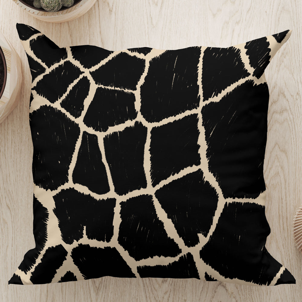 
                  
                    Giraffe Skin Square Cushion (Black) | Harper & Blake
                  
                