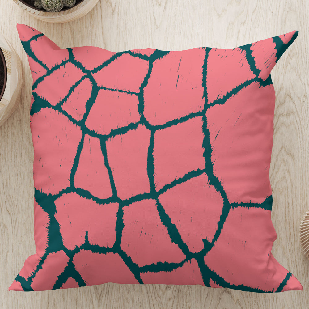 
                  
                    Giraffe Skin Square Cushion (Teal) | Harper & Blake
                  
                
