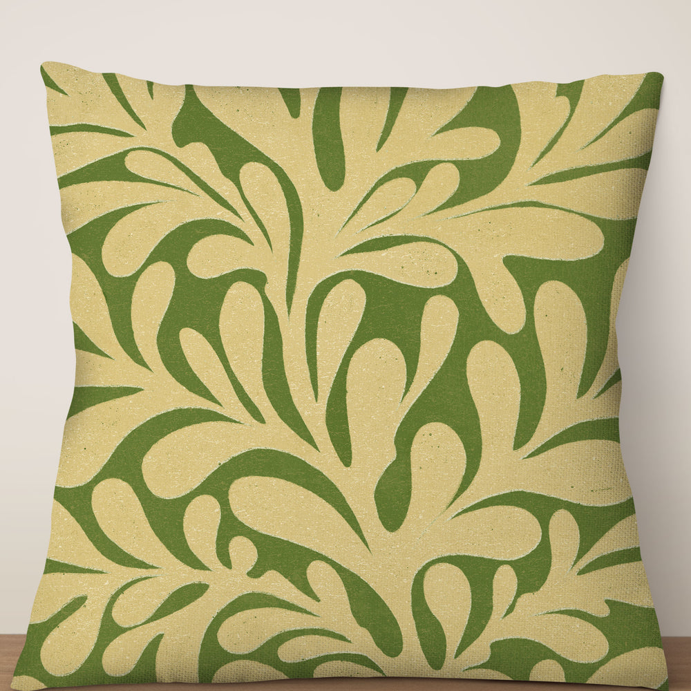 
                  
                    Abstract Plant Square Cushion (Green) | Harper & Blake
                  
                
