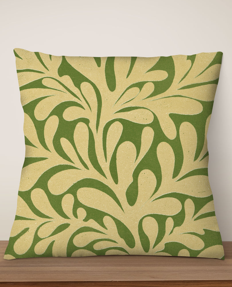
            
                Load image into Gallery viewer, Abstract Plant Square Cushion (Green) | Harper &amp;amp; Blake
            
        