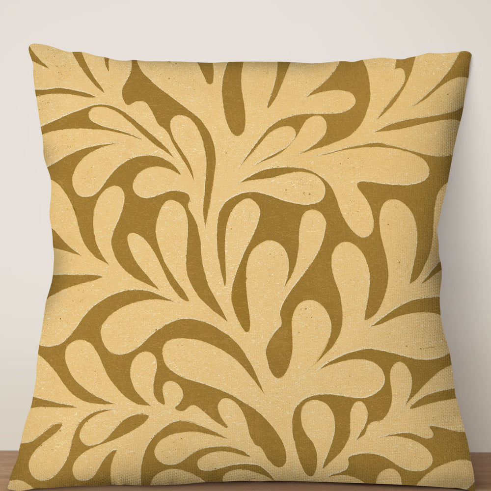 
                  
                    Abstract Plant Square Cushion (Mustard) | Harper & Blake
                  
                