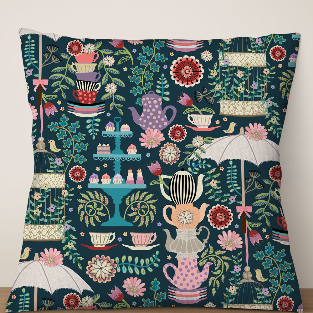 
                  
                    Garden Party by Misentangledvision Square Cushion (Green) | Harper & Blake
                  
                