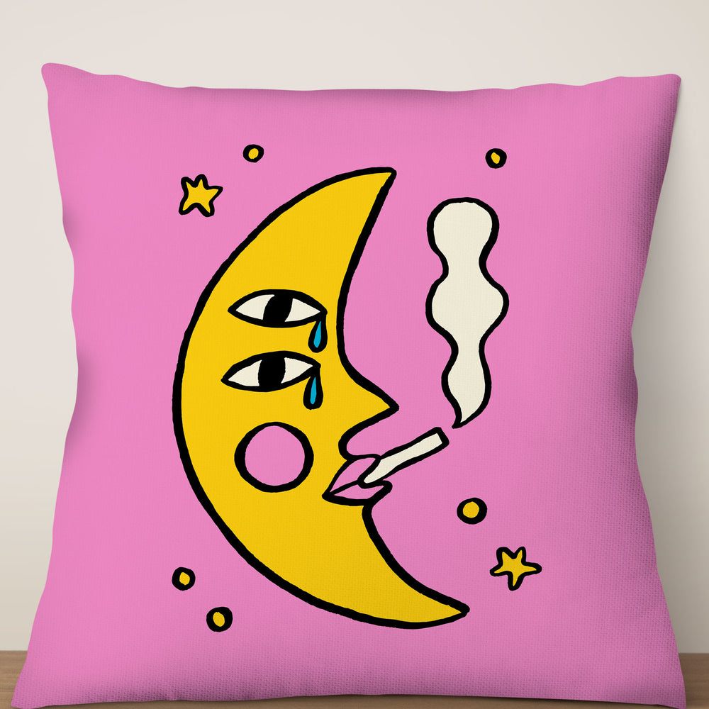 
                  
                    Sassy Moon By Aley Wild Square Cushion (Pink) | Harper & Blake
                  
                