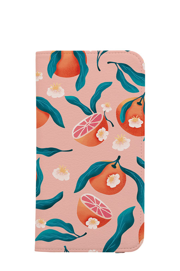 
            
                Load image into Gallery viewer, Orange Pattern by BlueLela Wallet Phone Case (Pink) | Harper &amp;amp; Blake
            
        