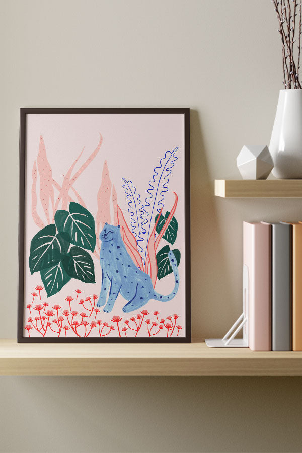 
                  
                    Felino by Ani Vidotto Giclée Art Print Poster (Pink) | Harper & Blake
                  
                