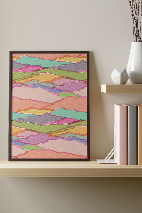 Mountain Colours by Cecilia Mok Giclée Art Print Poster (Rainbow) | Harper & Blake