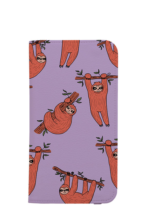 Sloth Wallet Phone Case (Lilac)