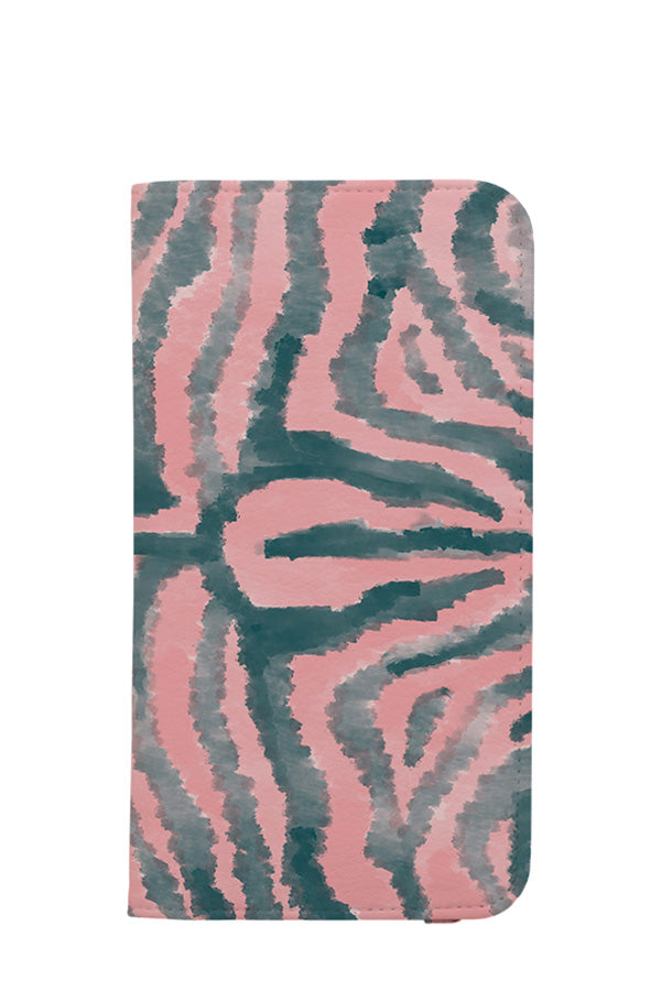 Tiger Soft Fur Print Wallet Phone Case (Pink) | Harper & Blake