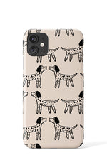 Spotty Dog Phone Case (Cream)