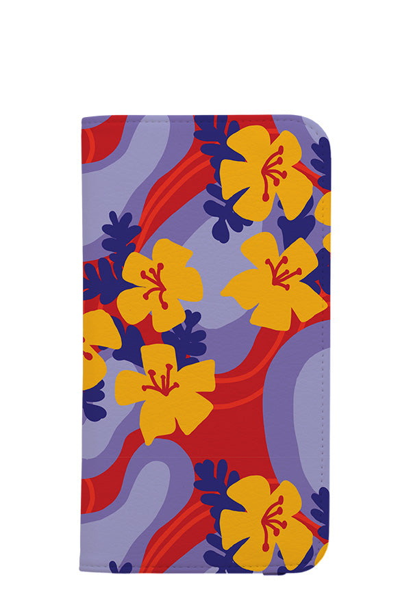 Tropical Floral Fantasy by May Cart Print Art Wallet Phone Case (Purple)