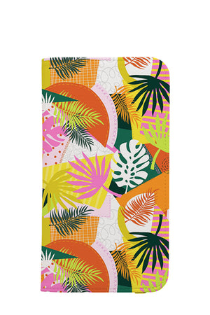 Tropical Leaves & Shapes by Sandra Hutter Wallet Phone Case (Bright) | Harper & Blake