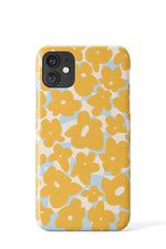 Warped Daisy Check Phone Case (Blue & Yellow)