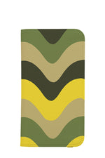 Wave Wallet Phone Case (Green & Yellow)