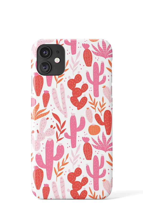
            
                Load image into Gallery viewer, Pink Cacti by Emelie Pils Phone Case (White) | Harper &amp;amp; Blake
            
        