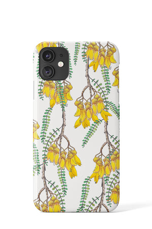 Branches of Kowhai by Penny Royal Phone Case (White) | Harper & Blake