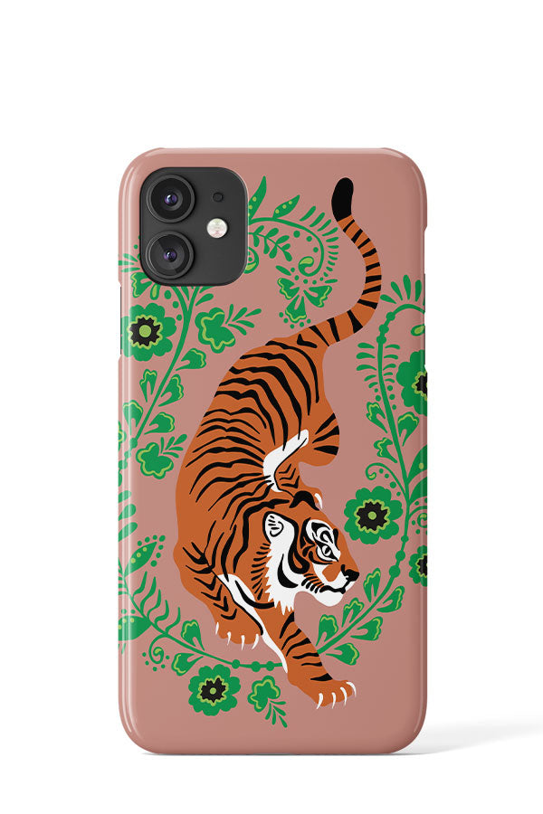 Floral Tiger Phone Case (Dusty Pink) | Harper & Blake