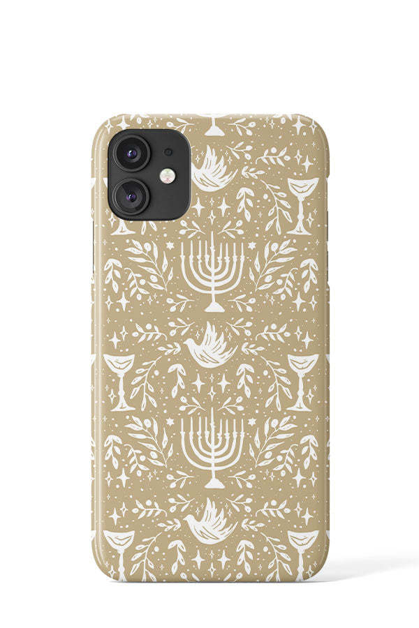 Hanukkah Gold by Rose Lindo Phone Case (Gold) | Harper & Blake
