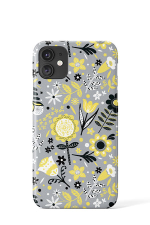 
            
                Load image into Gallery viewer, Lemon Folk Floral By Daniela Glassop Phone Case (Grey) | Harper &amp;amp; Blake
            
        