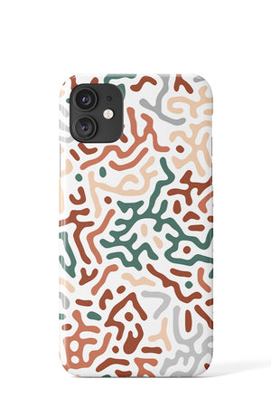 Organic Digital Shapes by Belavi Design Phone Case (Terracotta) | Harper & Blake