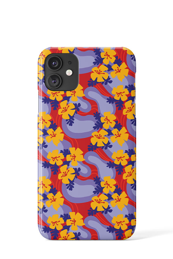Tropical Floral Fantasy by May Cart Print Art Phone Case (Purple) | Harper & Blake