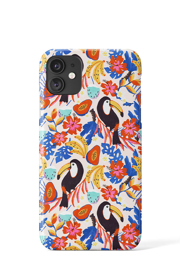 Toucan Fruit Mix By Lidia Snitsar Phone Case (White) | Harper & Blake