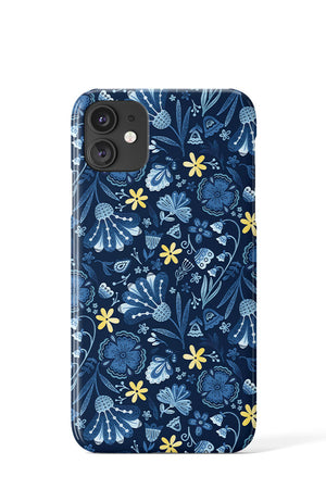 Blue and Yellow Floral By Noonday Design Phone Case (Blue) | Harper & Blake