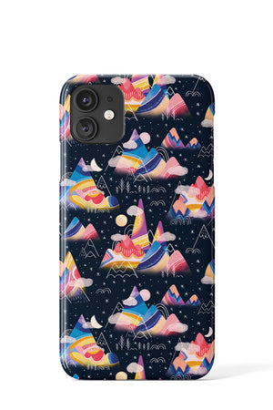 
            
                Load image into Gallery viewer, Cosmic Mountains By Noonday Design Phone Case (Dark) | Harper &amp;amp; Blake
            
        