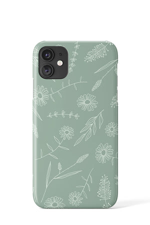 Scatter Wildflowers Phone Case (Mint Green) | Harper & Blake