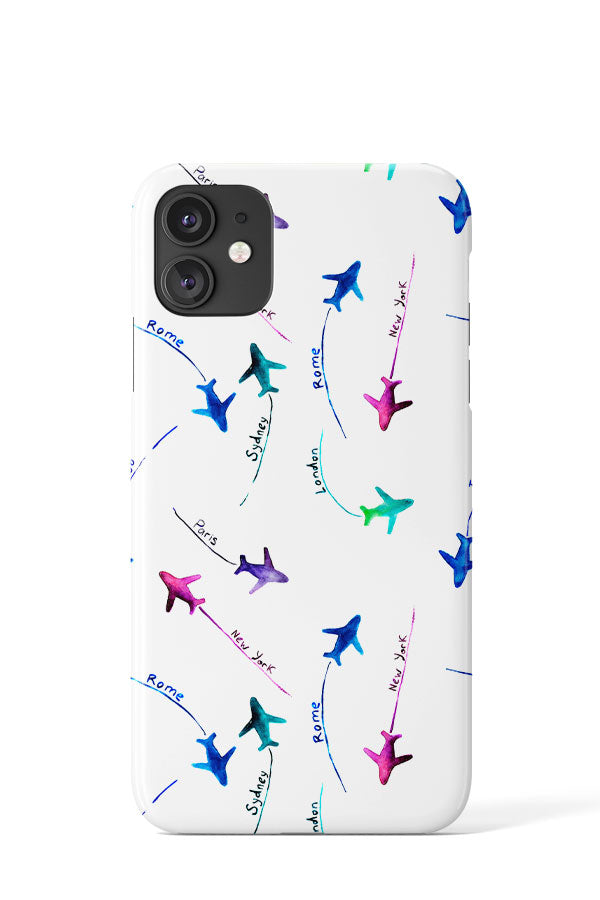 Around the World By Katerina Tova Phone Case (White) | Harper & Blake