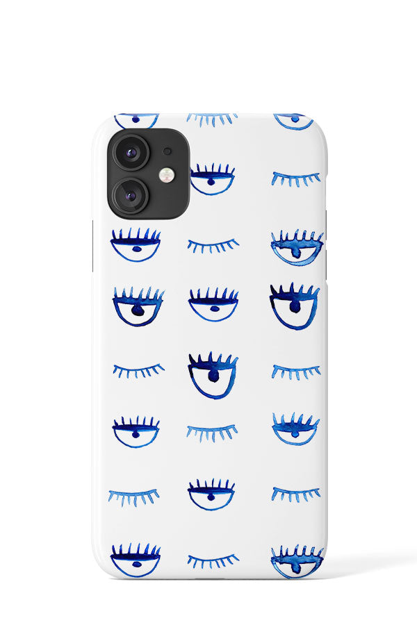 
            
                Load image into Gallery viewer, Winking at You By Katerina Tova Phone Case (White) | Harper &amp;amp; Blake
            
        