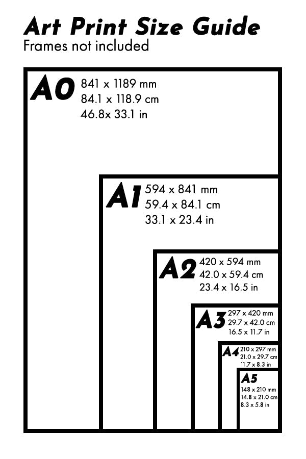 Art Print Size Guide | Harper & Blake