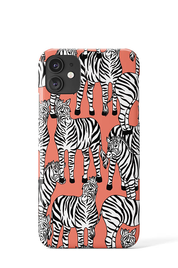 
            
                Load image into Gallery viewer, Zebra Pattern Phone Case (Coral) | Harper &amp;amp; Blake
            
        