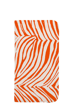 
            
                Load image into Gallery viewer, Zebra Animal Print Wallet Phone Case (Orange) | Harper &amp;amp; Blake
            
        