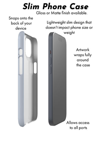 Indigo Minimalism By Katerina Tova Phone Case (White)