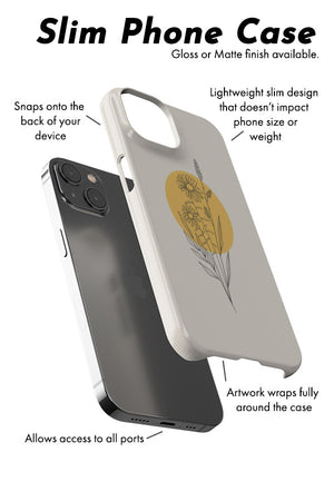 
            
                Load image into Gallery viewer, Modern Minimalist Wildflower Block Phone Case (Off White) | Harper &amp;amp; Blake
            
        