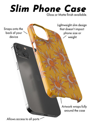 Moon and Sun Scatter Phone Case (Yellow) | Harper & Blake