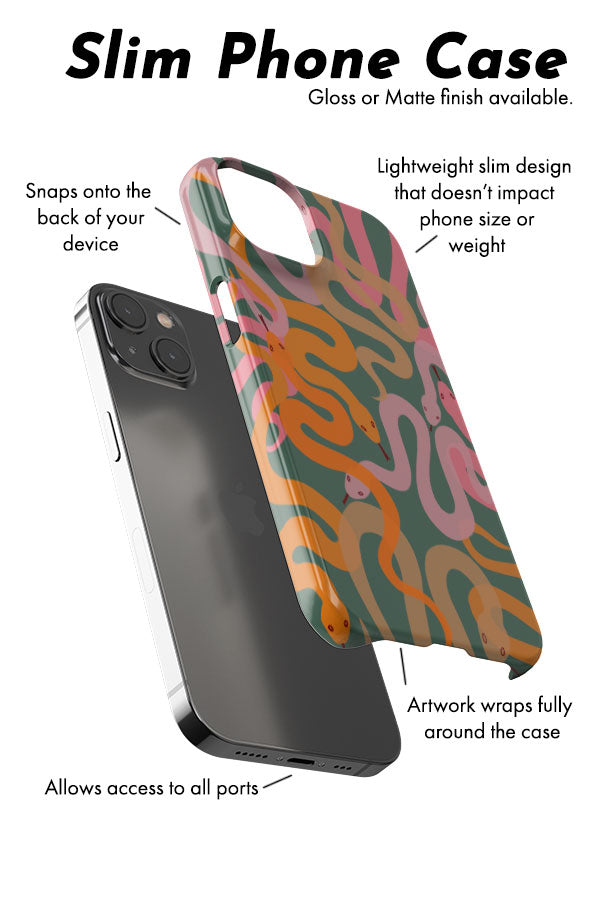 
            
                Load image into Gallery viewer, Overlapping Snakes Phone Case (Green) | Harper &amp;amp; Blake
            
        